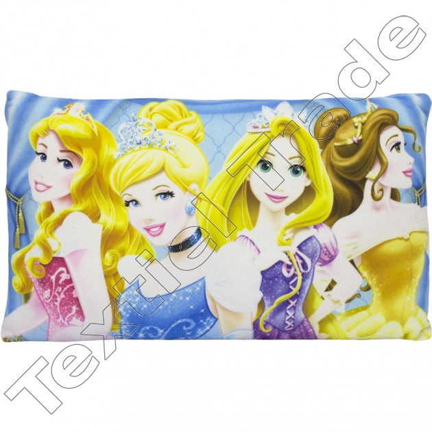 Coussin princesse Disney bleu