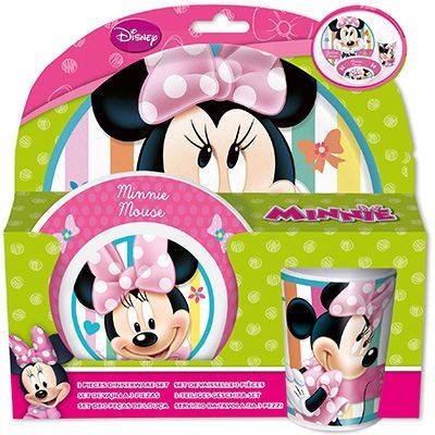 Set 3 pièces en mélamine Minnie