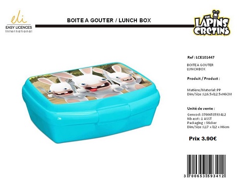 Boite à goûter Lapins Crétins