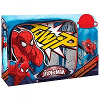 Set Spiderman sac déjeuner thermique et gourde